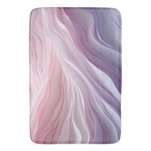 Pastel Calming Wave Muster Badematte (Vorderseite Vertikal)