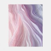 Pastel Calming Wave Muster Fleecedecke (Vorderseite)