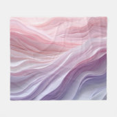 Pastel Calming Wave Muster Fleecedecke (Vorderseite (Horizontal))