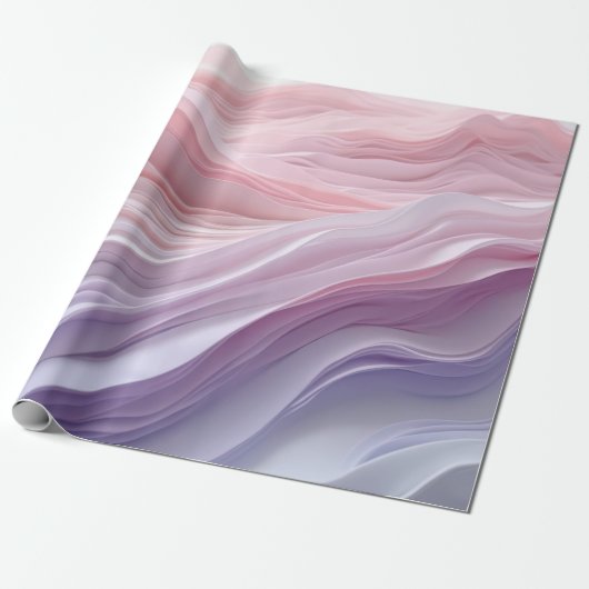Pastel Calming Wave Muster Geschenkpapier (Ungerollt)