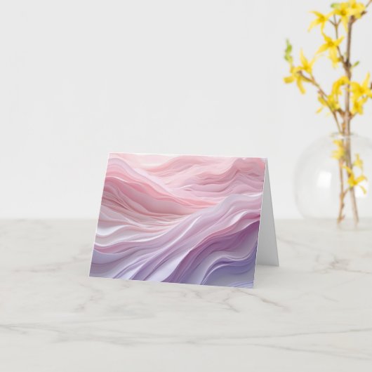 Pastel Calming Wave Muster Karte (Gelbe Blume)