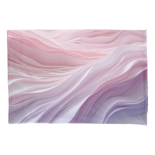 Pastel Calming Wave Muster Kissenbezug (Vorderseite-Links)