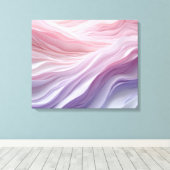 Pastel Calming Wave Muster Leinwanddruck (Insitu (Holzboden))