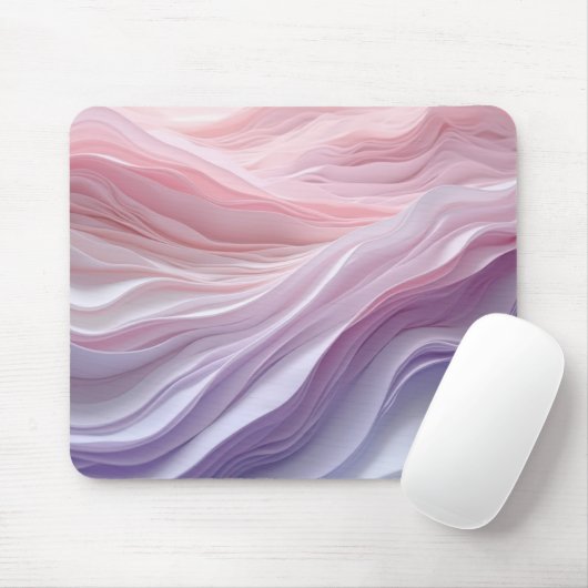 Pastel Calming Wave Muster Mousepad (Mit Mouse)