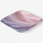 Pastel Calming Wave Muster Pappteller (Gewinkelt)