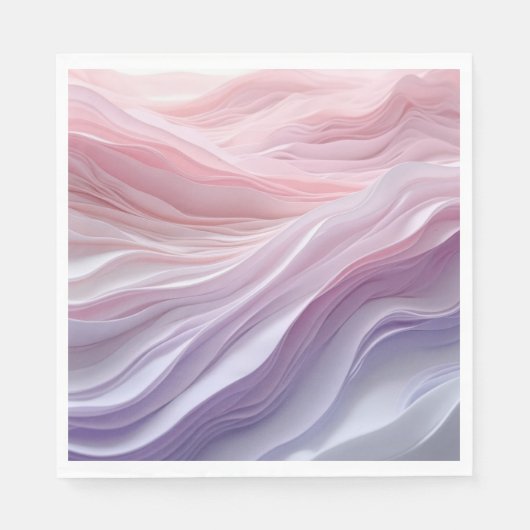 Pastel Calming Wave Muster Serviette (Vorderseite)