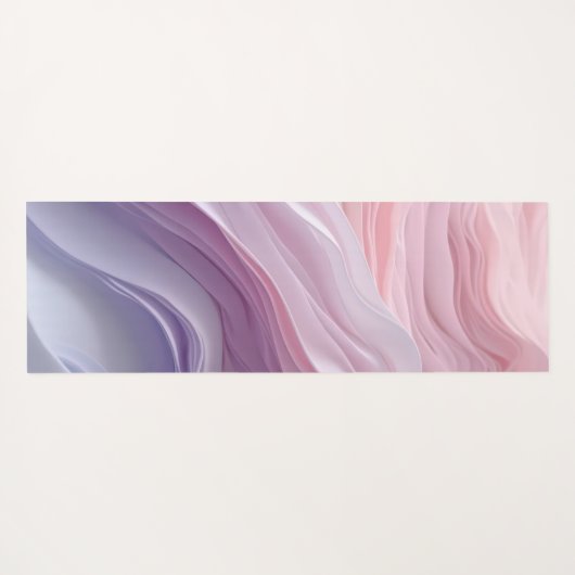 Pastel Calming Wave Pattern Yogamatte (Rückseite (Horizontal))