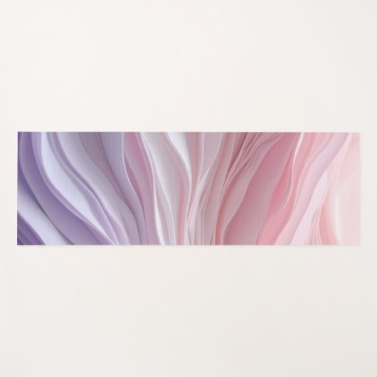 Pastel Calming Wave Pattern Yogamatte (Vorderseite (Horizontal))