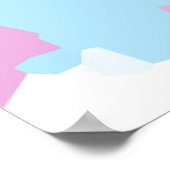 Pastel Camouflage Abstrakt Art Muster Poster (Ecke)