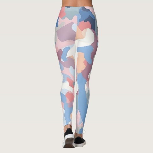 Pastel Camouflage Leggings (Rückseite)