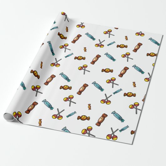 Pastel Candies Geschenkpapier (Ungerollt)
