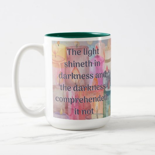Pastel Candle Scripting Tasse (Links)