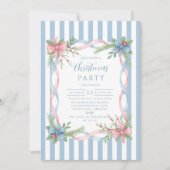 Pastel Candy Cane Christmas Einladung (Vorderseite)