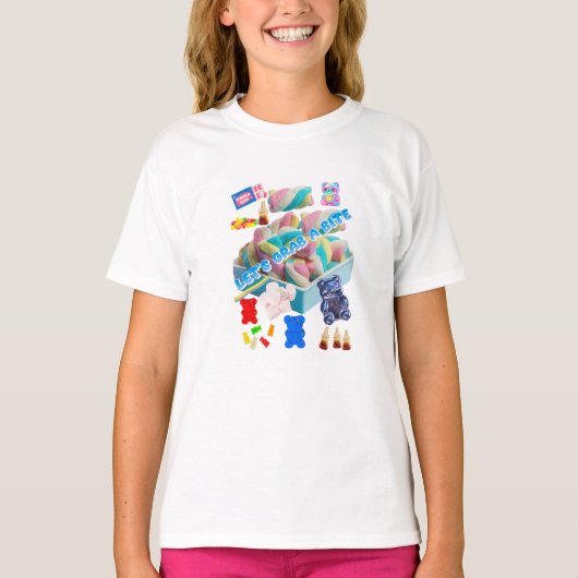 Pastel Candy Collage T‑Shirt T-Shirt (Vorderseite)