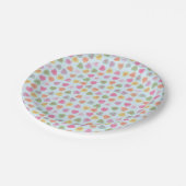 Pastel Candy Hearts Paper Tellers - Niedlich Valen Pappteller (Schrägansicht)