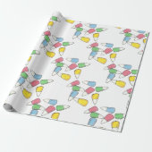 Pastel Candy Mais Osterkörbe Kerzen Geschenkpapier (Ungerollt)