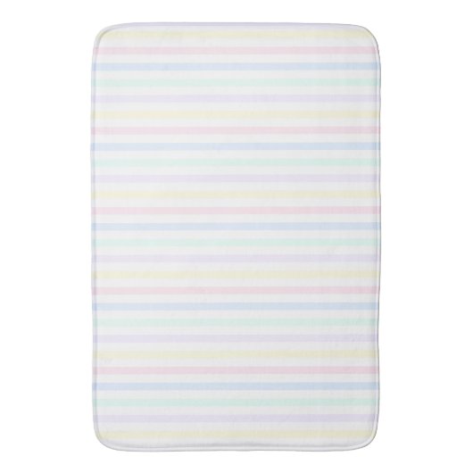 Pastel Candy Stripe Badematte (Vorderseite Vertikal)