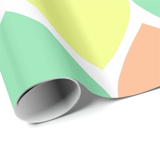 Pastel Candy Valentine Hearts Gift Wrap Paper Geschenkpapier (Rolleneckpunkt)