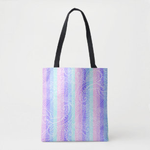 Pastel Candy Wirbel Streifenfantasiemuster Tasche