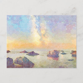 *~ Pastel Cannelle Beach Italia Italien Sunset AP1 Postkarte