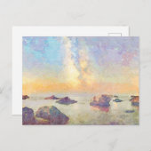 *~ Pastel Cannelle Beach Italia Italien Sunset AP1 Postkarte (Vorne/Hinten)
