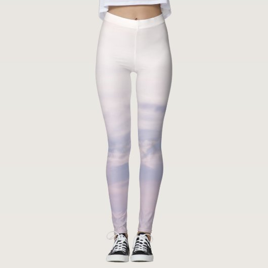 Pastel Caribbean Sunset Sky 2 #clouds #art Leggings (Vorderseite)