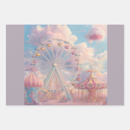 Pastel Carnival Geschenk Wrap Geschenkpapier Set (Vorderseite 3)