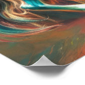 Pastel Carousel Horse Merry Go Runde Poster (Ecke)