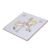 Pastel Carousel Pony Fliese (Seite)