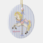 Pastel Carousel Pony Keramik Ornament (Rechts)