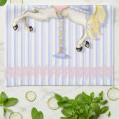 Pastel Carousel Pony Küchentuch (Gefaltet)