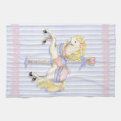Pastel Carousel Pony Küchentuch (Horizontal)