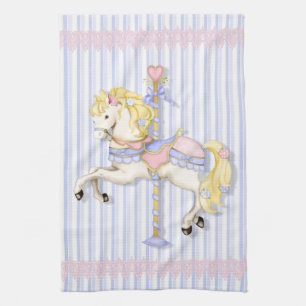 Pastel Carousel Pony Küchentuch