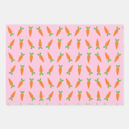 Pastel Carrots Ostergeschenke für Ostern Geschenkpapier Set (Vorderseite 3)