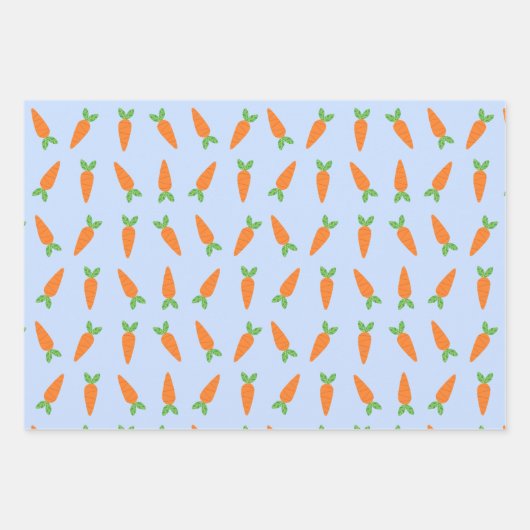 Pastel Carrots Ostergeschenke für Ostern Geschenkpapier Set (Vorderseite 2)