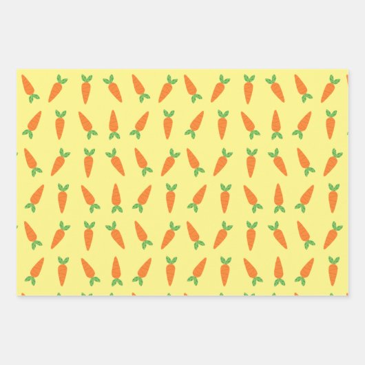 Pastel Carrots Ostergeschenke für Ostern Geschenkpapier Set (Vorderseite)