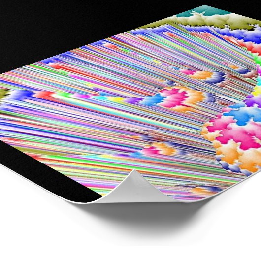 Pastel Cascade Poster (Ecke)