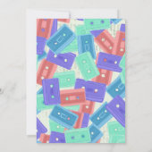 Pastel Cassette Tapes - ästhetische Musik der 90er Dankeskarte (Rückseite)