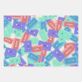 Pastel Cassette Tapes - ästhetische Musik der 90er Geschenkpapier Set (Vorderseite 3)