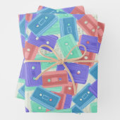 Pastel Cassette Tapes - ästhetische Musik der 90er Geschenkpapier Set (Beispiel)