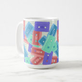 Pastel Cassette Tapes - ästhetische Musik der 90er Kaffeetasse (Vorderseite Links)