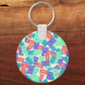 Pastel Cassette Tapes - ästhetische Musik der 90er Schlüsselanhänger (Rückseite)