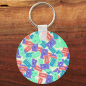 Pastel Cassette Tapes - ästhetische Musik der 90er Schlüsselanhänger (Vorderseite)