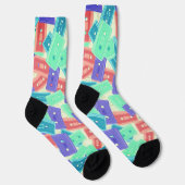 Pastel Cassette Tapes - ästhetische Musik der 90er Socken (Rechts)