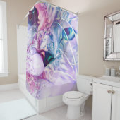 Pastel Cat Dreamscape Duschvorhang (Beispiel)