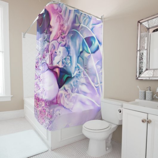 Pastel Cat Dreamscape Duschvorhang (Beispiel)