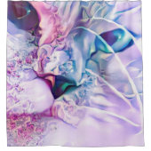 Pastel Cat Dreamscape Duschvorhang (Vorderseite)