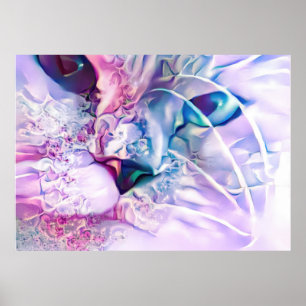 Pastel Cat Dreamscape Poster