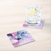 Pastel Cat Dreamscape Rechteckiger Pappuntersetzer (Vor Ort)