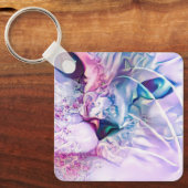 Pastel Cat Dreamscape Schlüsselanhänger (Vorderseite)
